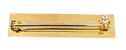 Image showing the back of the medal bar pin back 40mm medal bar