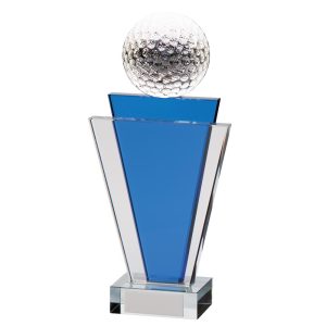 Image showing gauntlet golf glass award, largest size against white background